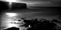 Dawn at Wattamolla Beach, the fisherman, royal national park