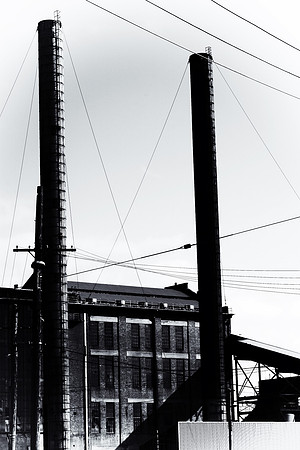 White Bay Power Station Silhouette